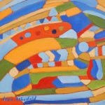 Abstract Art Gallery – Summer’s Journey – Contemporary Painting by Weybridge Surrey Artist Jane Atherfold