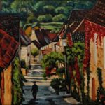Dordogne Early Morning in Dommes – France Art Gallery