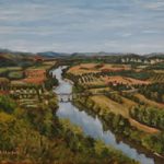 Dordogne Painting – View from Domme – France Art Gallery