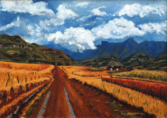 Farm Track Drakensberg The Great Escarpment - South Africa Art Gallery Farm Track Drakensberg The Great Escarpment - South Africa Art Gallery