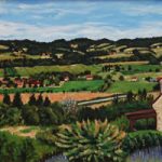 Mouzens Valley Painting Dordogne France
